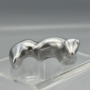 Hoselton Aluminum Sculpture No. 626 Fox Figurine Signed Canada Wildlife Vintage